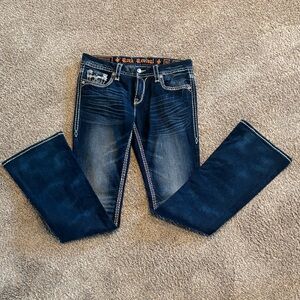 Rock Revival Dark Blue Boot Cut Jeans